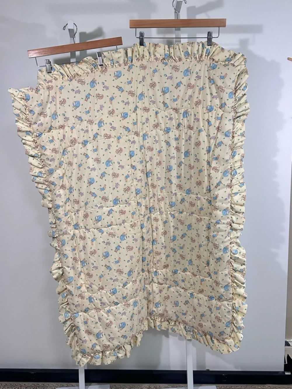 Beatrix Potter Quiltex Peter Rabbit Baby Quilt Blanket Nursery 34x44 USA - Picture 3 of 8